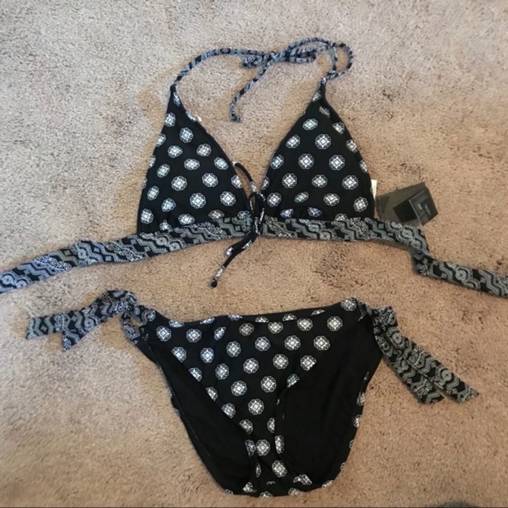 Mossimo Blk/White Bikini